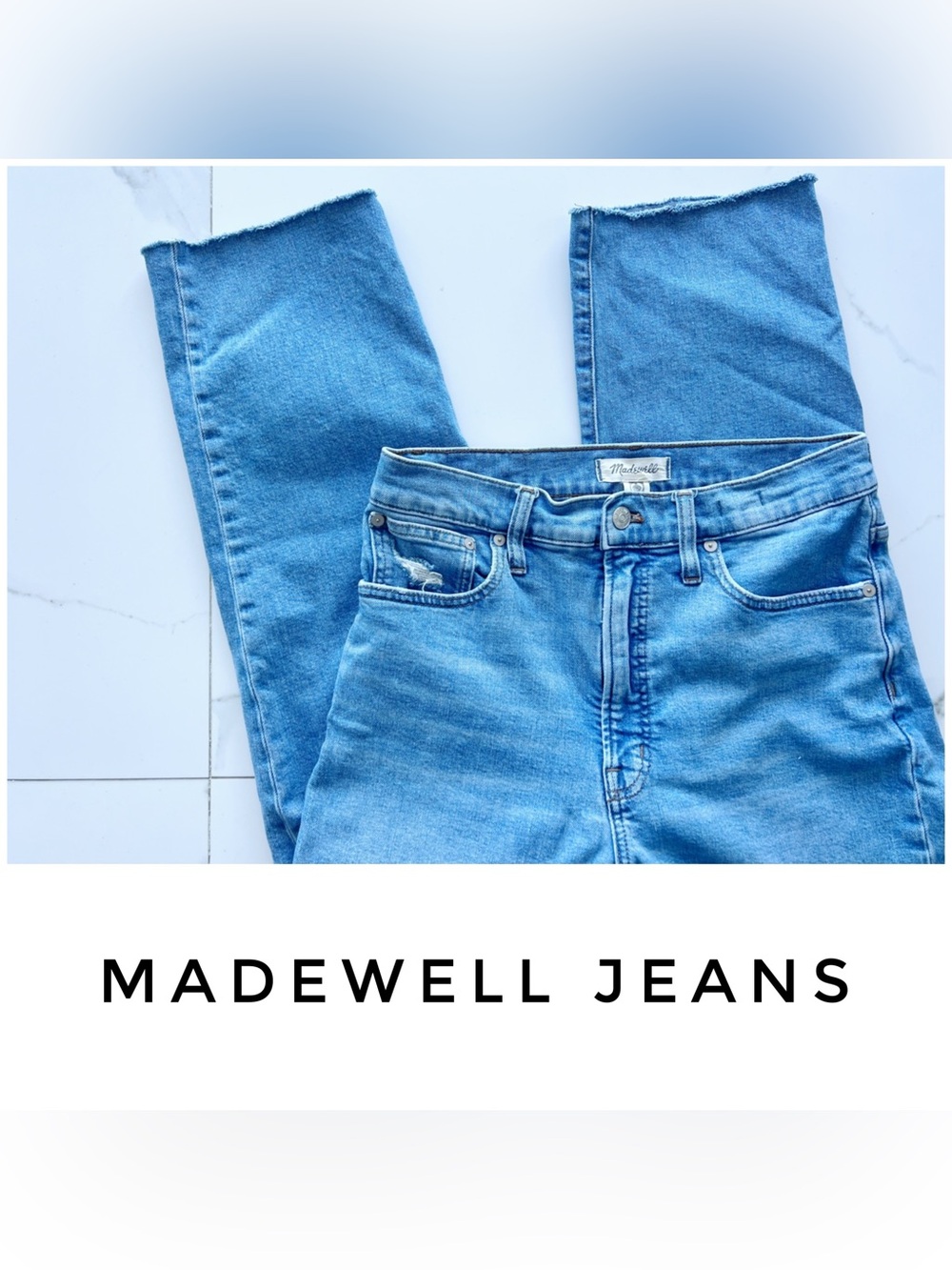 Madewell jeans size 28 Perfect Vintage Straight Jean in Montville Wash cropped